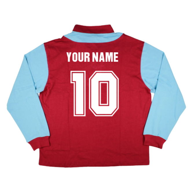 Aston Villa 1935-36 Retro Football Shirt (Your Name)