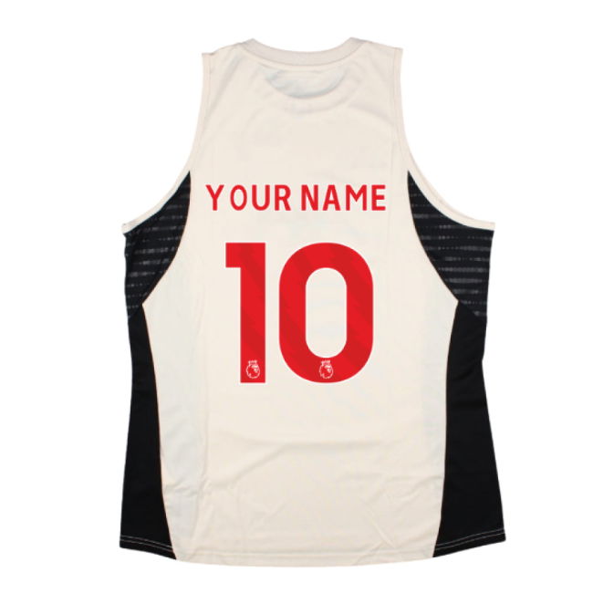2025-2026 Liverpool Sleeveless Jersey (White) - Womens (Your Name)