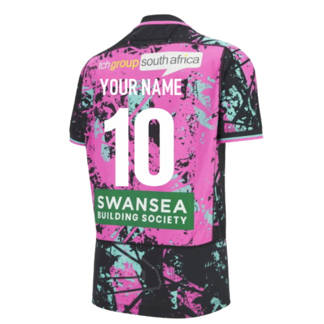 2025-2026 Ospreys Rugby Euro Poly Replica Shirt (Your Name)