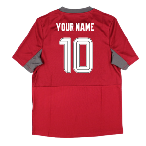 2025-2026 Rangers Pro Training Short Sleeve Tee (Rythmic Red) - Kids (Your Name)