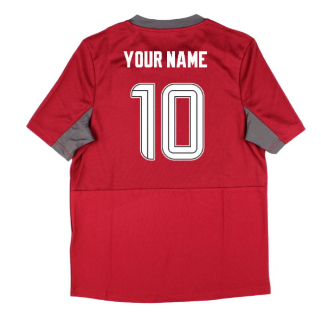 2025-2026 Rangers Pro Training Short Sleeve Tee (Rythmic Red) - Kids (Your Name)