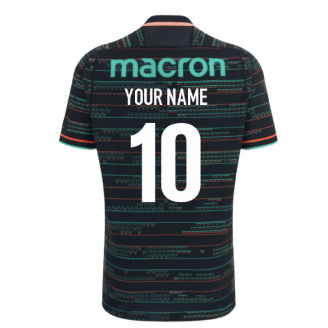 2025-2026 Barbarians Rugby Training Jersey (Black) (Your Name)