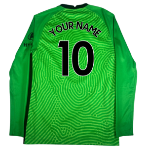 2020-2021 Chelsea Home Goalkeeper Shirt (Green) (Your Name)