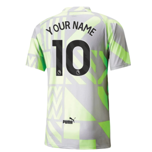 2022-2023 Man City Pre-Match Jersey (Grey Violet)