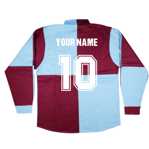 Aston Villa 1892-93 Retro Football Shirt (Your Name)