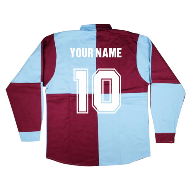 Aston Villa 1892-93 Retro Football Shirt (Your Name)
