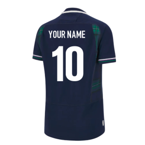 Scotland RWC 2023 Home Rugby Poly Replica Shirt (Ladies) (Your Name)