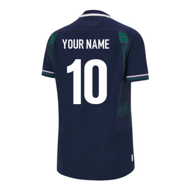 Scotland RWC 2023 Home Rugby Poly Replica Shirt (Ladies) (Your Name)