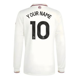 2025-2026 Arsenal Authentic Long Sleeve Third Shirt (Your Name)