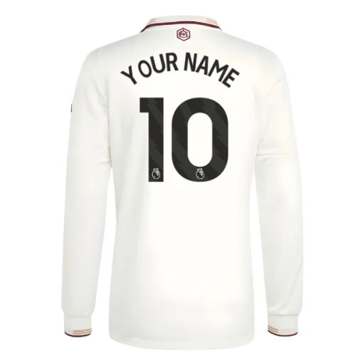 2025-2026 Arsenal Authentic Long Sleeve Third Shirt (Your Name)