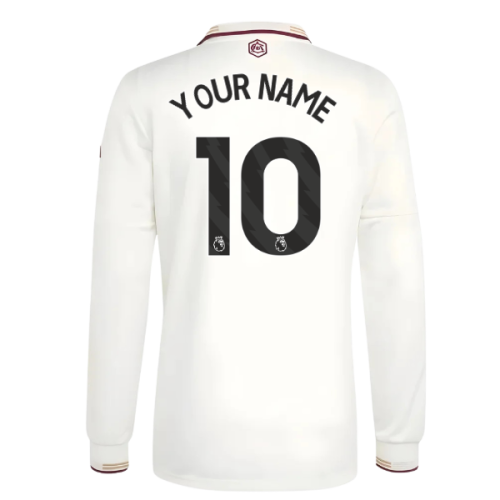 2025-2026 Arsenal Authentic Long Sleeve Third Shirt (Your Name)