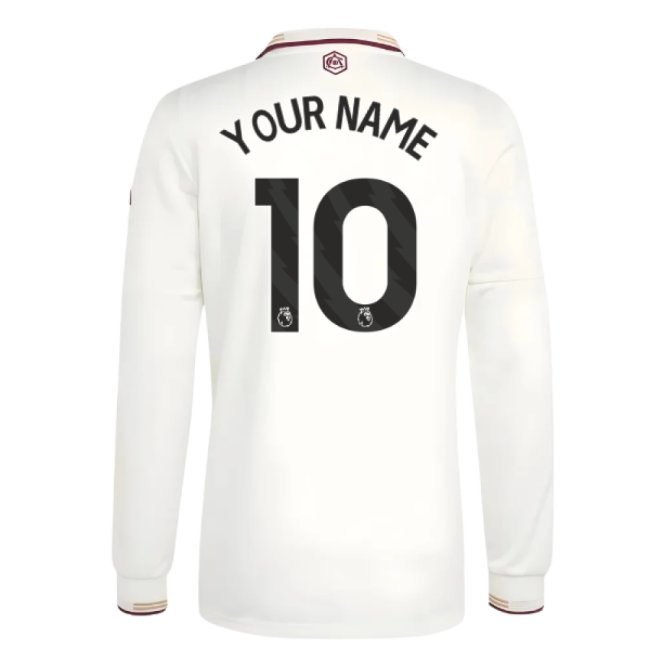 2025-2026 Arsenal Authentic Long Sleeve Third Shirt (Your Name)
