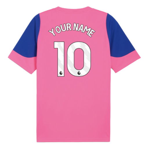 2025-2026 Man City Training Jersey (Fluro Pink) (Your Name)