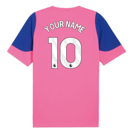 2025-2026 Man City Training Jersey (Fluro Pink) (Your Name)