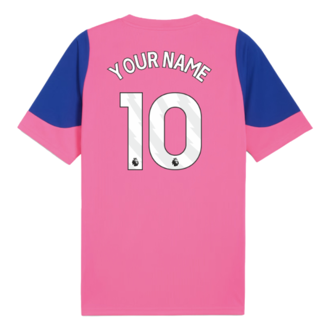 2025-2026 Man City Training Jersey (Fluro Pink) (Your Name)