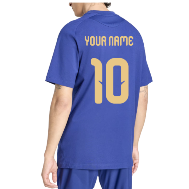 2026-2027 Italy Tiro Travel Tee (Blue) (Your Name)