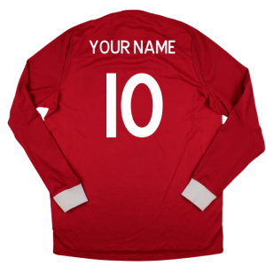 2010-2011 England Long Sleeve Away Shirt