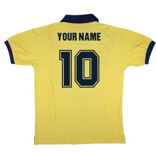 Tottenham Hotspur 1978 Admiral Retro Away Shirt (Yellow) (Your Name)