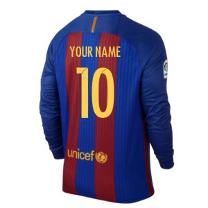 2015-2016 Barcelona Long Sleeve Home Shirt