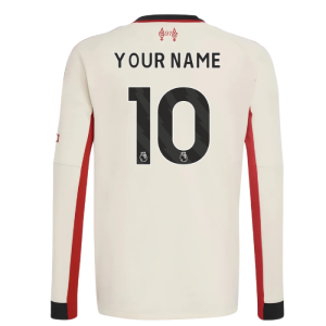 2025-2026 Liverpool Away Long Sleeve Shirt (Kids) (Your Name)
