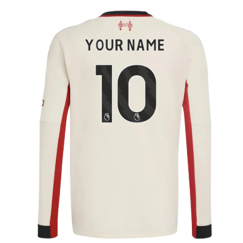 2025-2026 Liverpool Away Long Sleeve Shirt (Kids) (Your Name)
