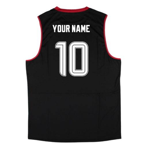 2025-2026 Rangers Pro Training Sleeveless Tee (Caviar) (Your Name)