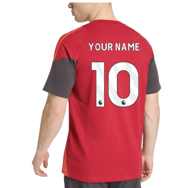 2026-2027 Liverpool Training Tee (Strawberry Red) (Your Name)