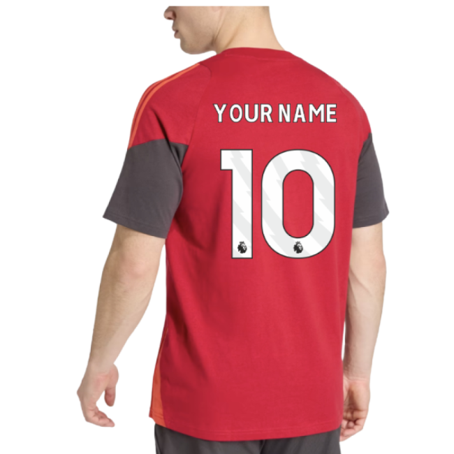 2026-2027 Liverpool Training Tee (Strawberry Red) (Your Name)