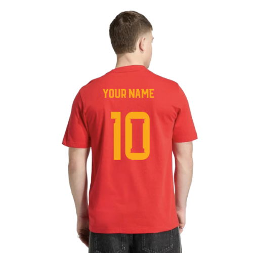 2026-2027 Spain DNA Graphic Tee (Red) (Your Name)