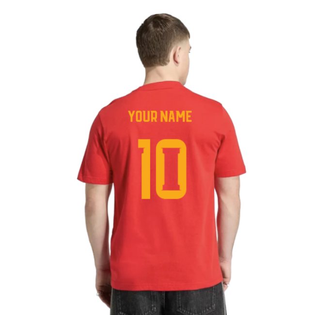 2026-2027 Spain DNA Graphic Tee (Red) (Your Name)
