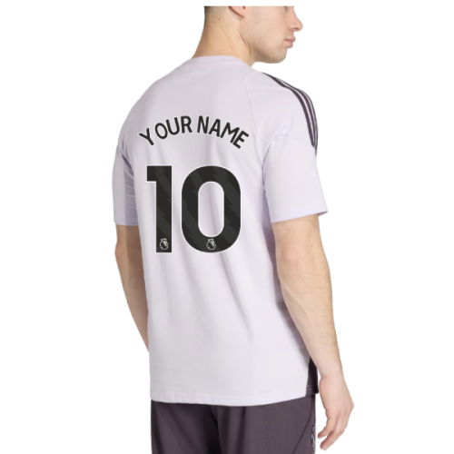 2025-2026 Man Utd Training Tee (Purple Tint) (Your Name)