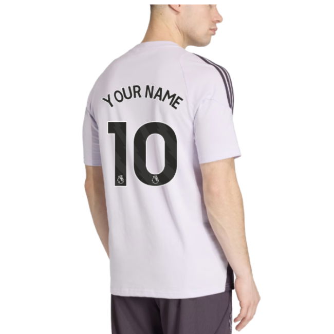 2025-2026 Man Utd Training Tee (Purple Tint) (Your Name)