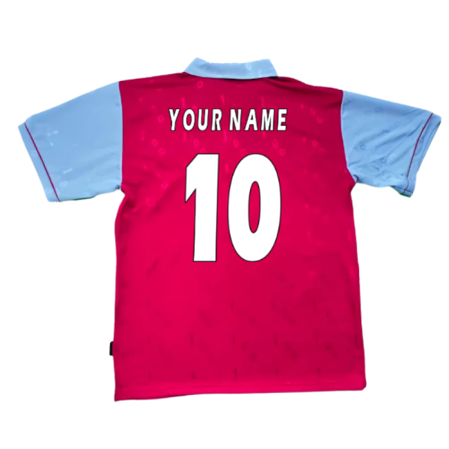 1995-1996 West Ham Centenary Pony Home Shirt (Your Name)