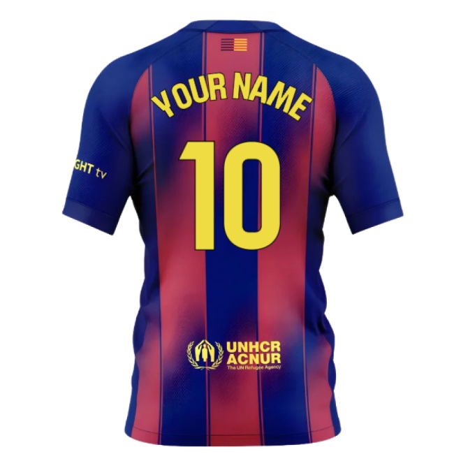 2025-2026 Barcelona Home Shirt (Kids) (Your Name)
