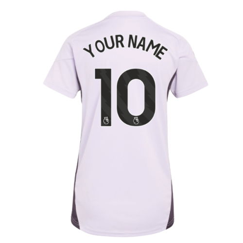 2025-2026 Man Utd Training Jersey (Purple Tint) - Womens (Your Name)