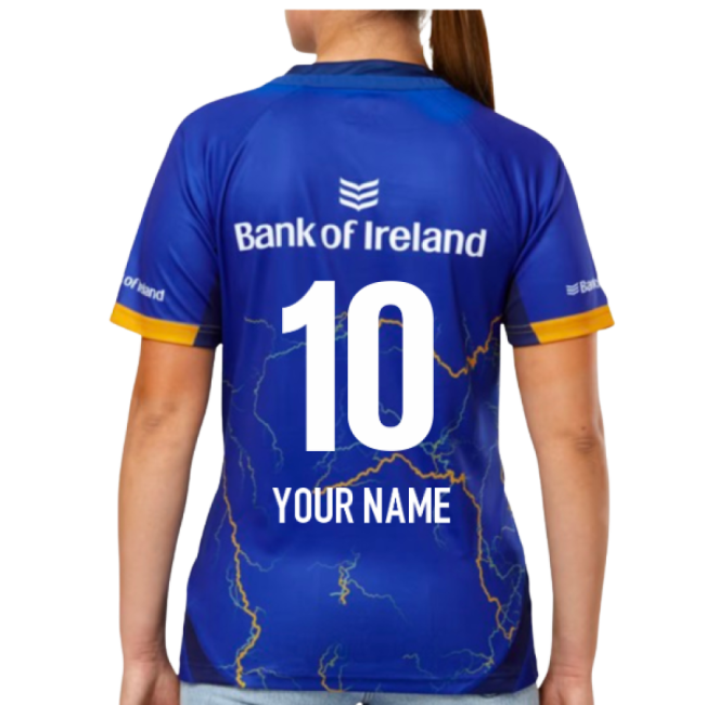 2025-2026 Leinster Home Shirt (Surf The Web) - Womens (Your Name)