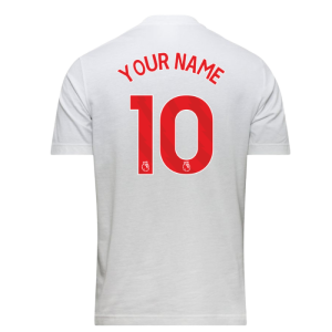 2025-2026 Arsenal Graphic Tee (White) (Your Name)