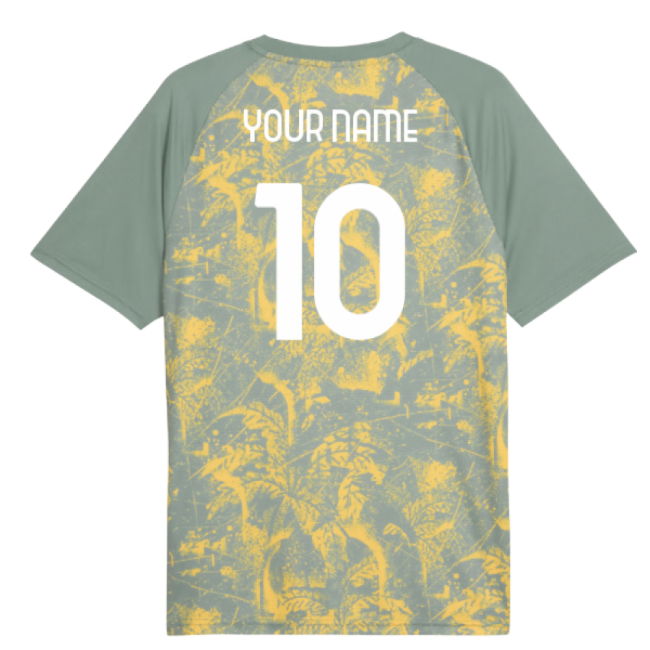 2025-2026 AC Milan Warm Up Jersey (Green Moon) (Your Name)