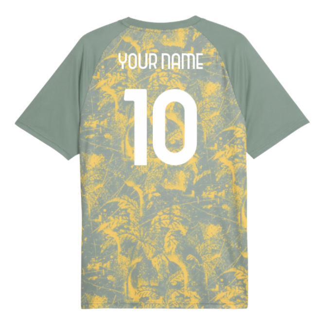 2025-2026 AC Milan Warm Up Jersey (Green Moon) (Your Name)