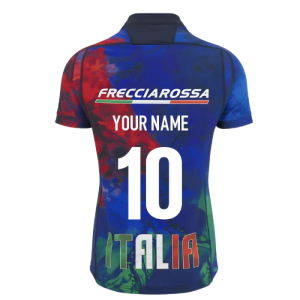 2025-2026 Italy FIR Rugby Training Jersey (Navy) (Your Name)