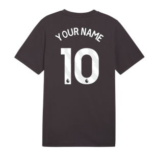2026-2027 Man City YOH Tee (Dark Gray) (Your Name)