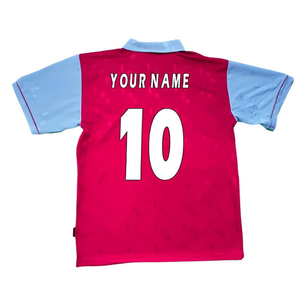 1995-1996 West Ham Centenary Pony Home Shirt (Your Name)