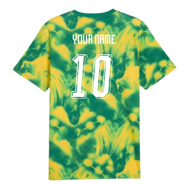 2026-2027 Senegal FtblCulture Tee AOP (Green) (Your Name)