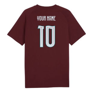 2026-2027 Portugal PumaTECH Pocket Tee (Ruby) (Your Name)