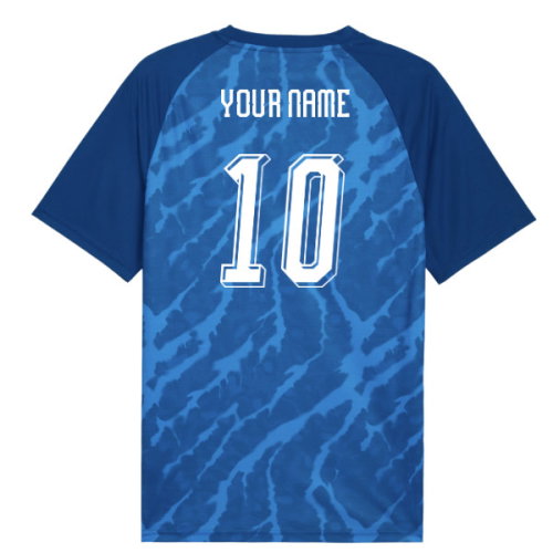 2026-2027 Iceland Warm Up Jersey (Royal) (Your Name)