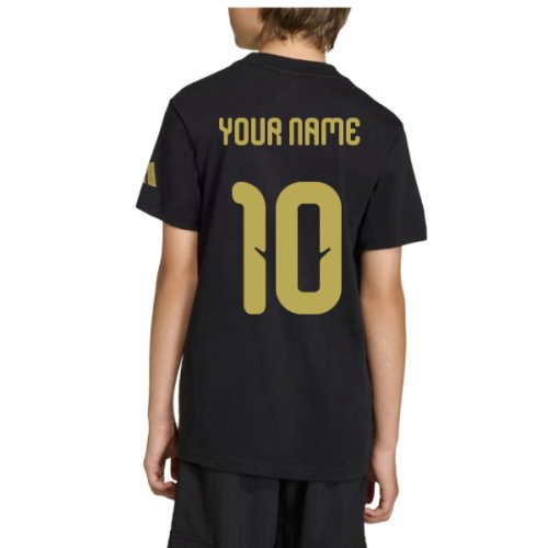 FIFA World Cup 2026 Official Emblem T-Shirt (Black) - Kids (Your Name)