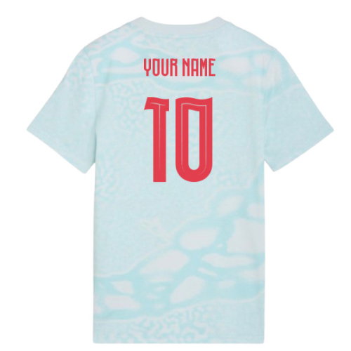 2026-2027 Portugal FtblCulture Tee AOP (Sea Glass) - Kids (Your Name)