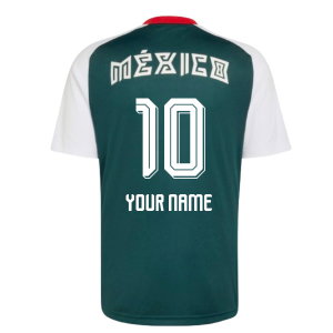 2026-2027 Mexico Away Pre-Match Shirt (White) (Your Name)