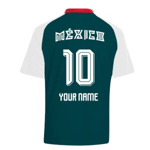 2026-2027 Mexico Away Pre-Match Shirt (White) - Kids (Your Name)