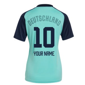 2026-2027 Germany Away Pre-Match Shirt (Flash Aqua) - Womens (Your Name)